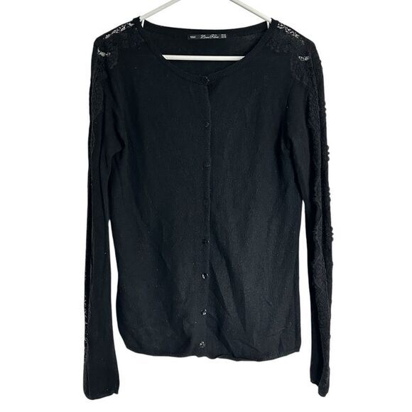 Zara‎ Knit Women’s black Medium Cardigan Sweater - Picture 1 of 7